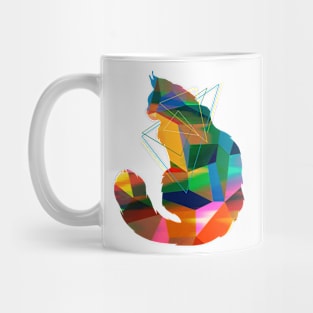 Cubism Cat Mug